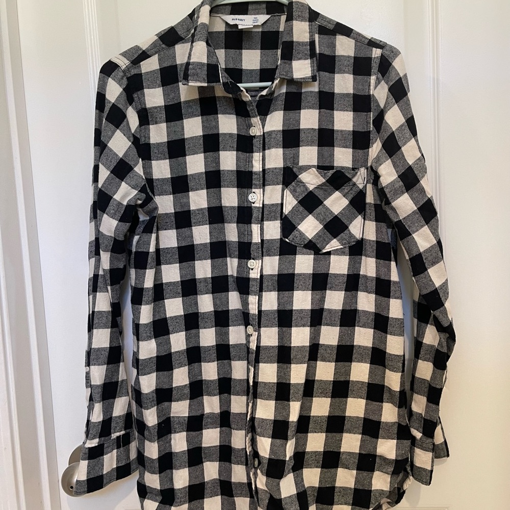 Old Navy button down Flannel Shirts.